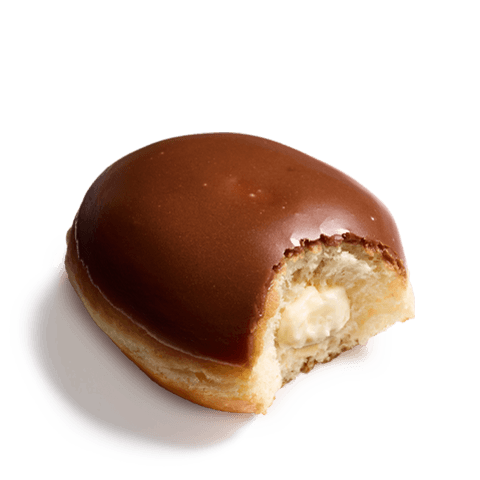 Chocolate Iced Custard Filled Doughnut